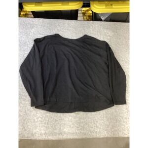 Members Mark Womens Long‎ Sleeve Active Tee Black Keyhole Back Large SW3203 NWT.